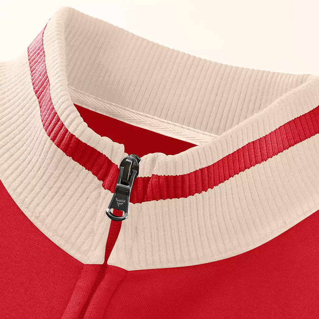 Florida Panthers Fanatics Varsity Full Zip Jacket - Red/Tan