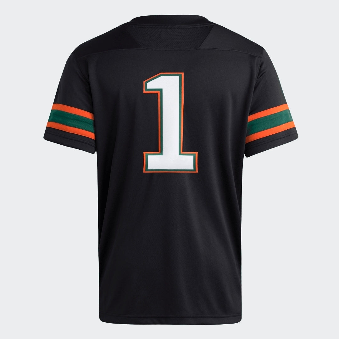Miami Hurricanes adidas 2025 Premier Alternate Jersey - Black