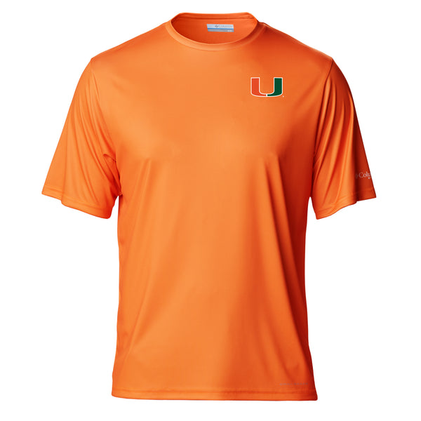 Miami Hurricanes Columbia Terminal Tackle S/S T-Shirt - Orange
