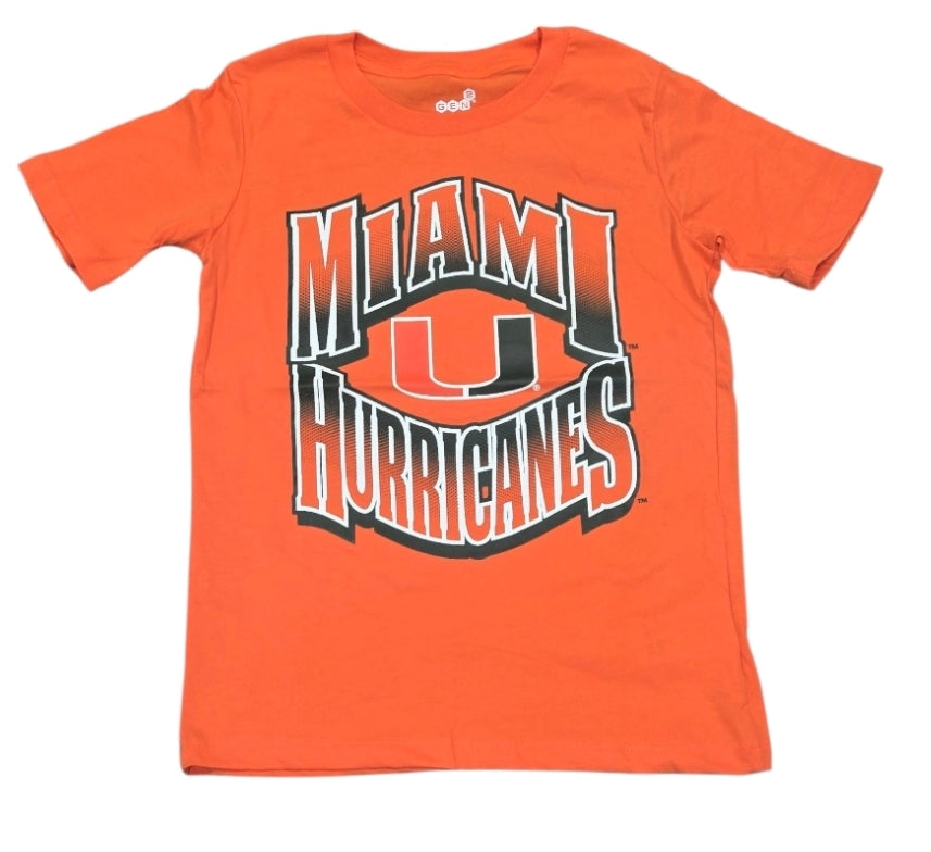Miami Hurricanes Youth Collegiate Faded T-Shirt - Orange