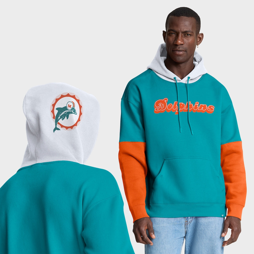 Miami Dolphins Fanatics Retro Helmet Hoodie - Aqua