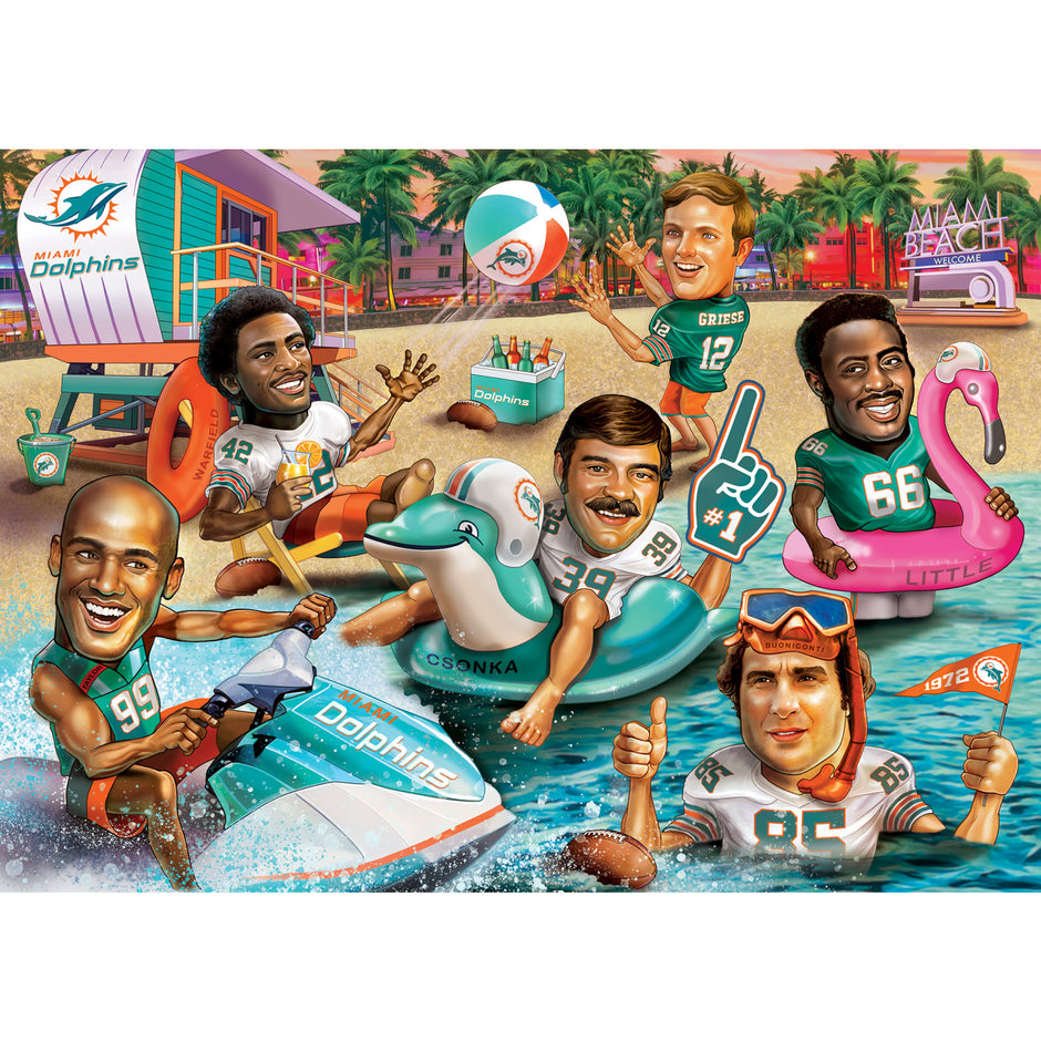 Miami Dolphins All-Time Greats Puzzle - 500 Pieces