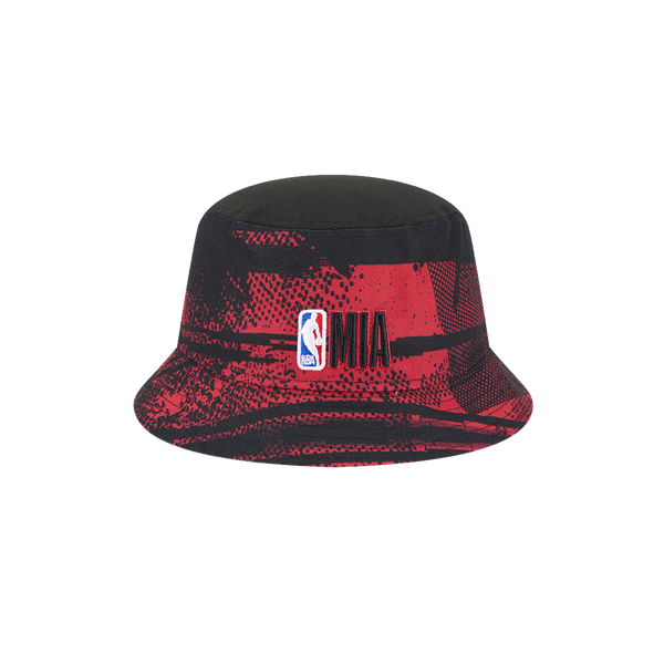 Miami Heat New Era Tip-Off Bucket Hat - Black/Red