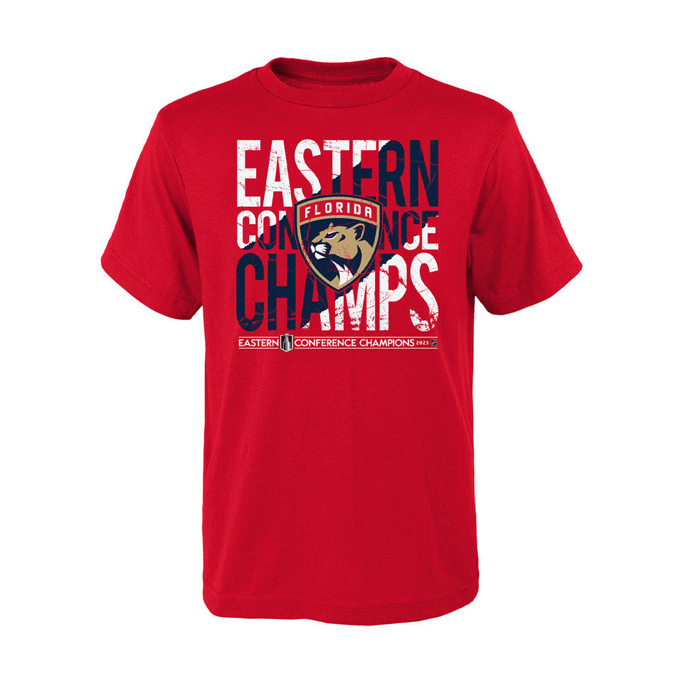 Florida Panthers 2023 Youth Eastern Conference Champions Shirts - Red