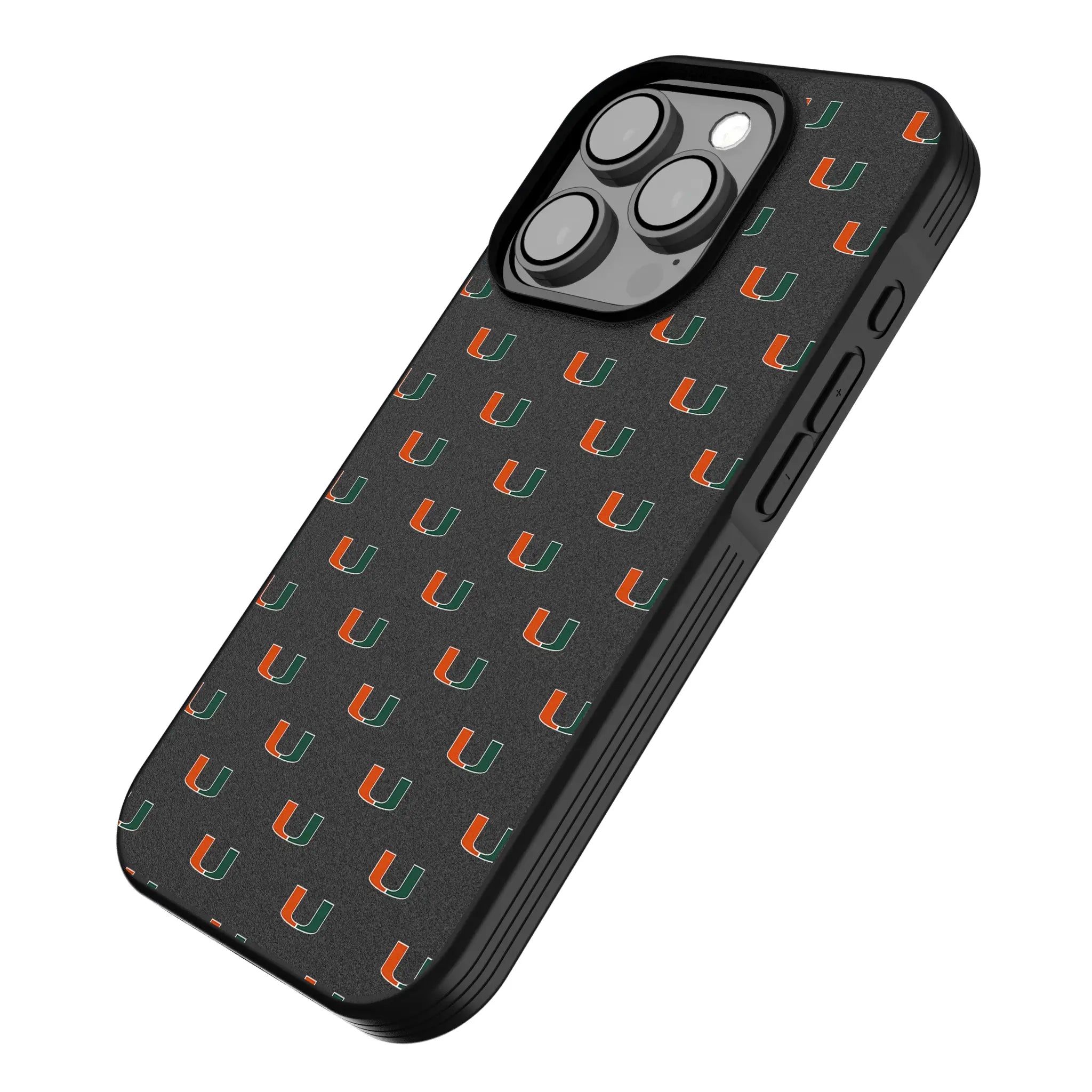 University of Miami Hurricanes Fashion Pattern Bump Phone Case for Apple iPhone