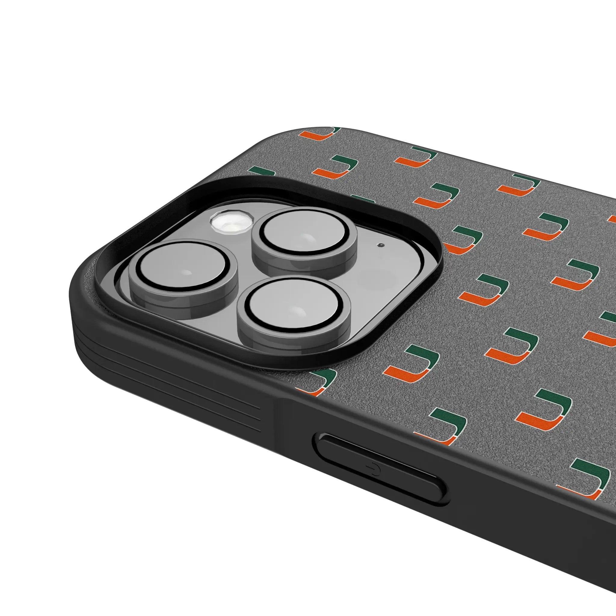 University of Miami Hurricanes Fashion Pattern Bump Phone Case for Apple iPhone