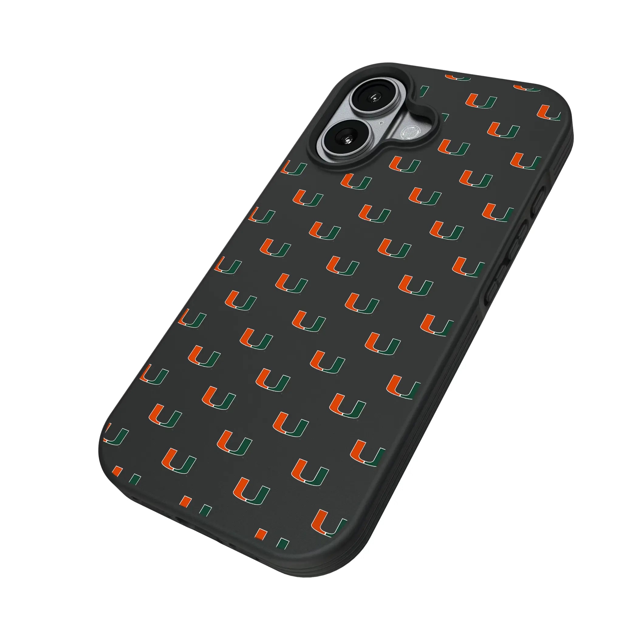 University of Miami Hurricanes Fashion Pattern Bump Phone Case for Apple iPhone