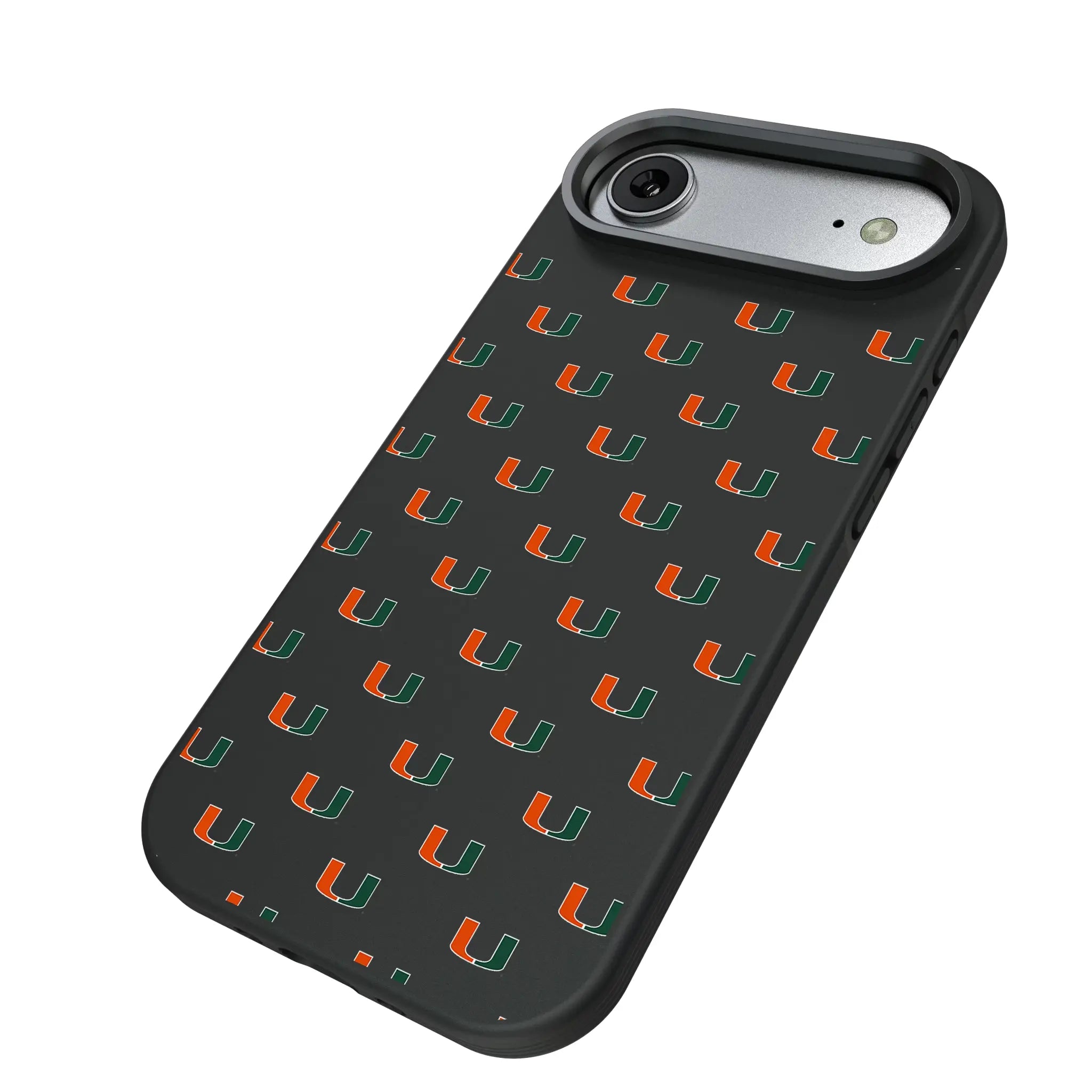 University of Miami Hurricanes Fashion Pattern Bump Phone Case for Apple iPhone