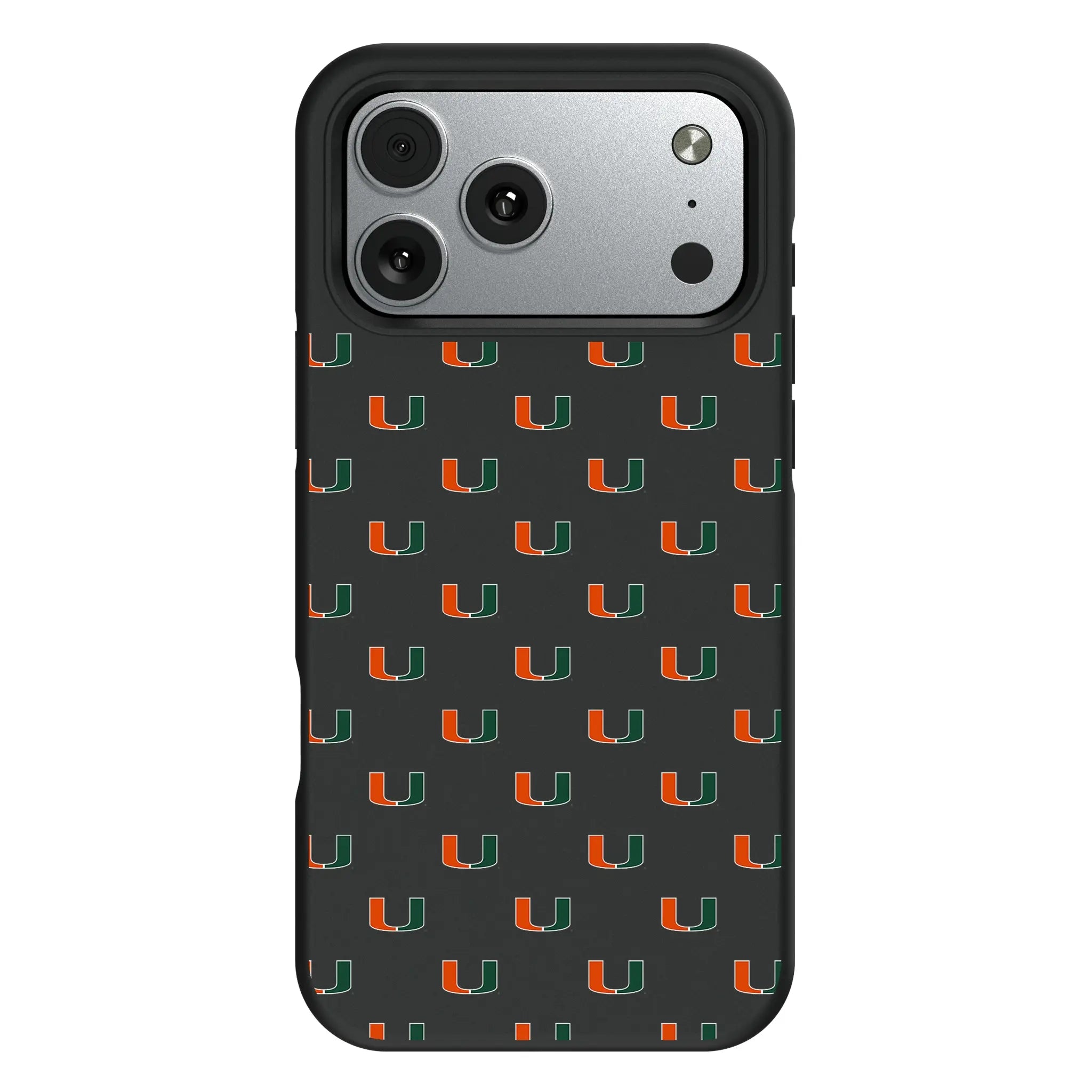 University of Miami Hurricanes Fashion Pattern Bump Phone Case for Apple iPhone