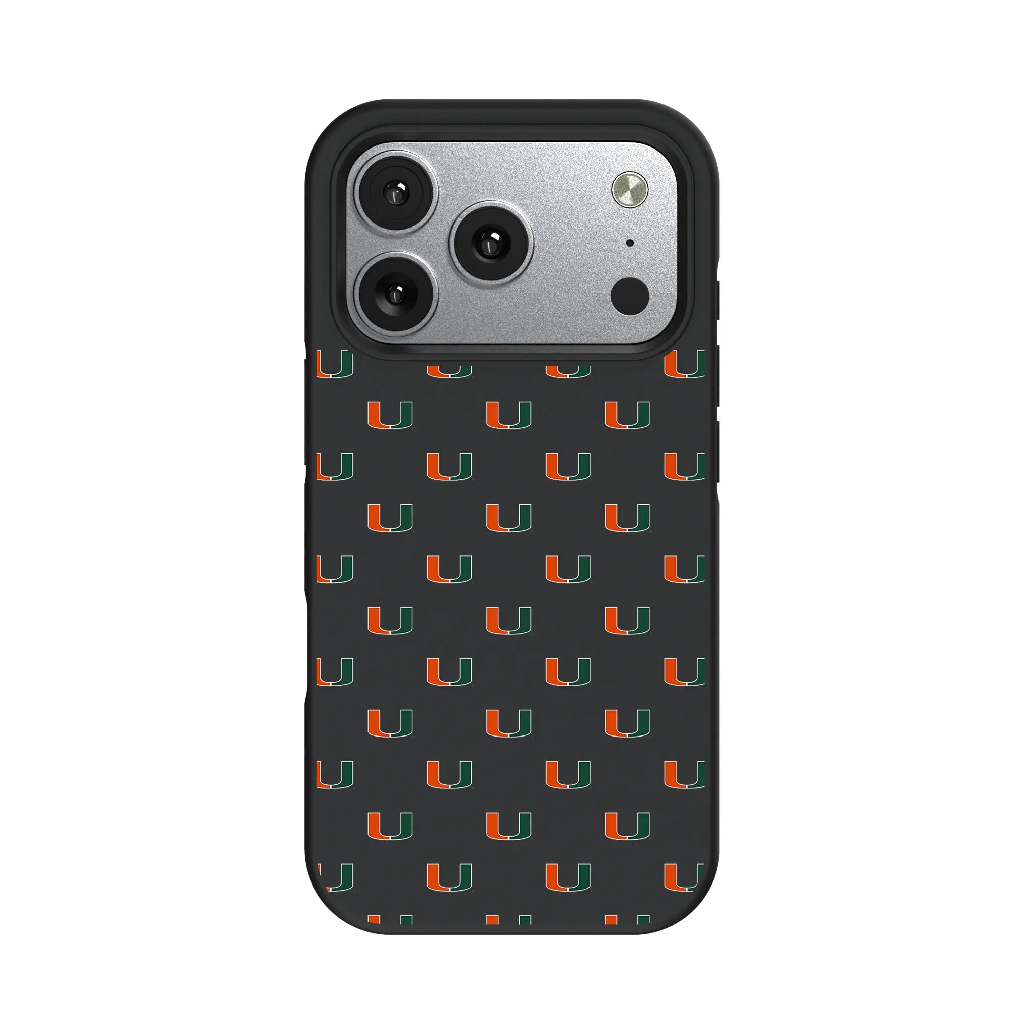 University of Miami Hurricanes Fashion Pattern Bump Phone Case for Apple iPhone