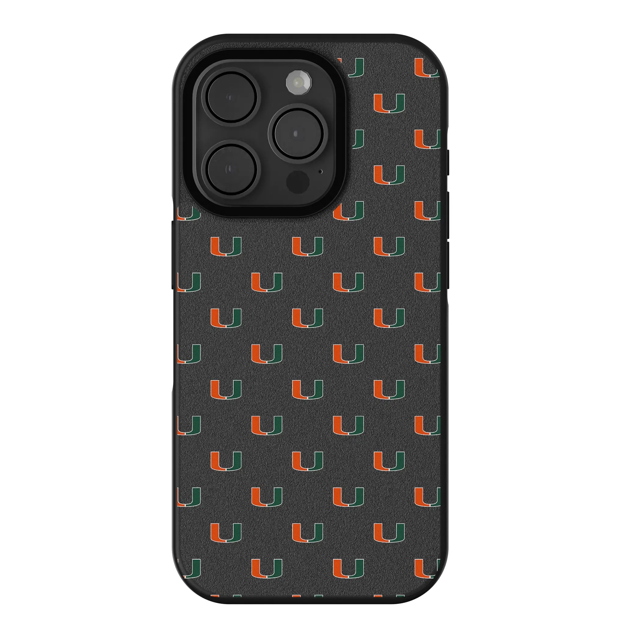 University of Miami Hurricanes Fashion Pattern Bump Phone Case for Apple iPhone