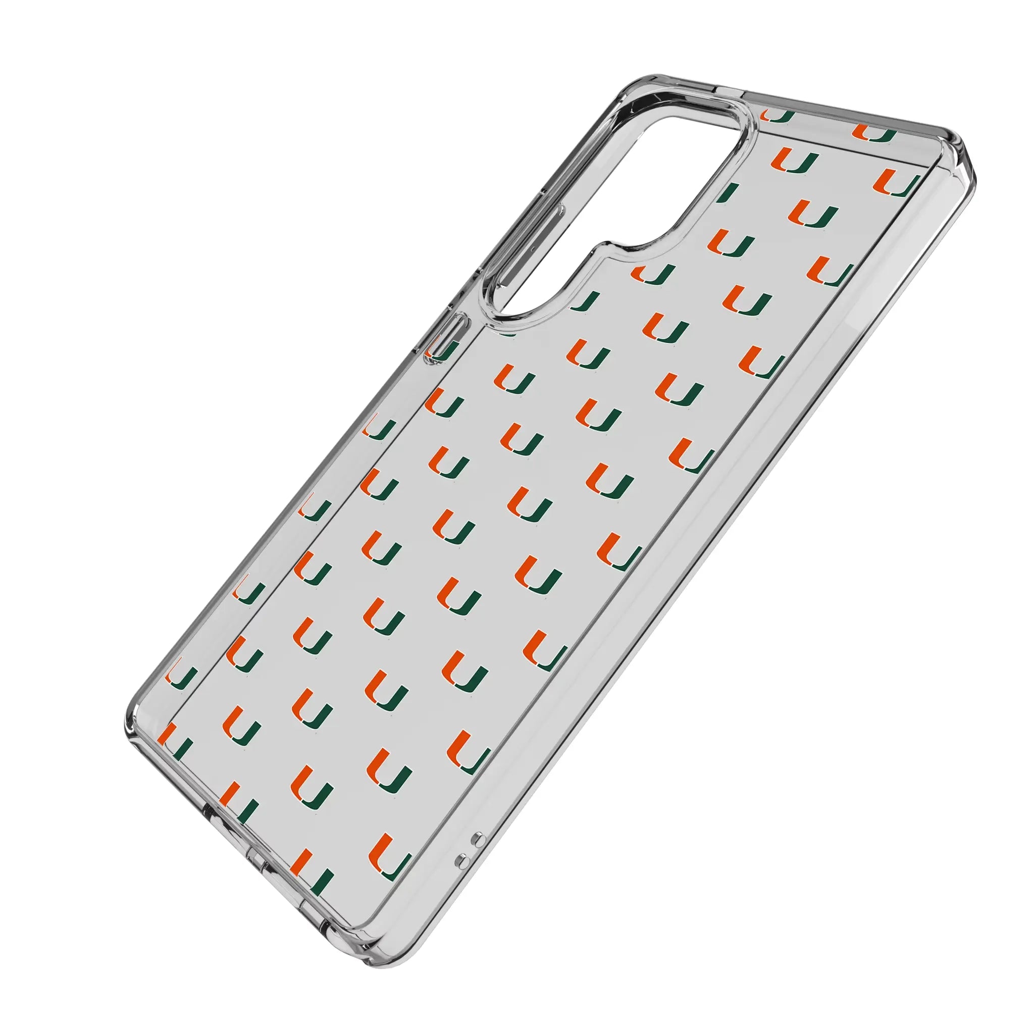 University of Miami Hurricanes Fashion Pattern Clear Phone Case for Samsung Galaxy