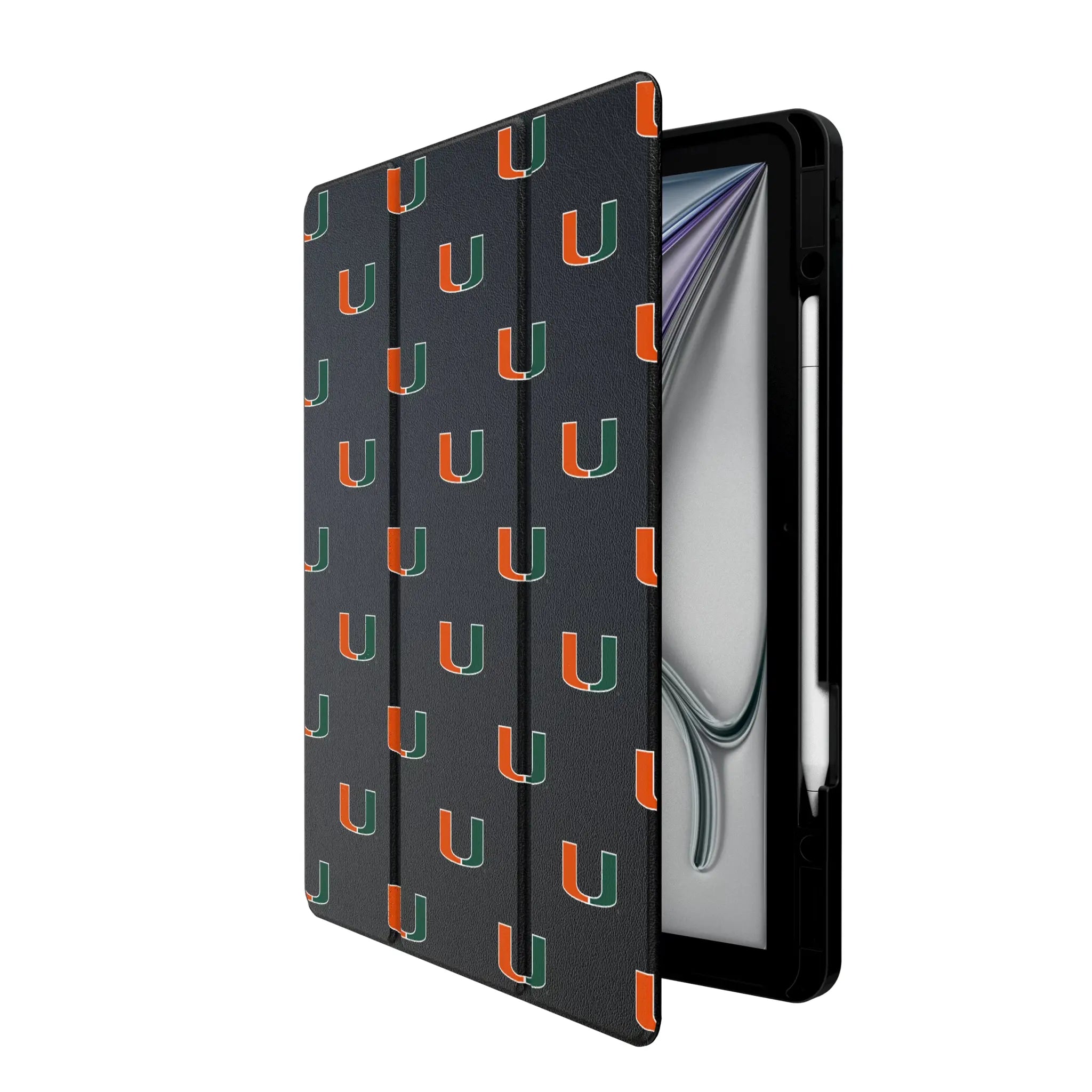 University of Miami Hurricanes Fashion Pattern Tablet Case for Apple iPad