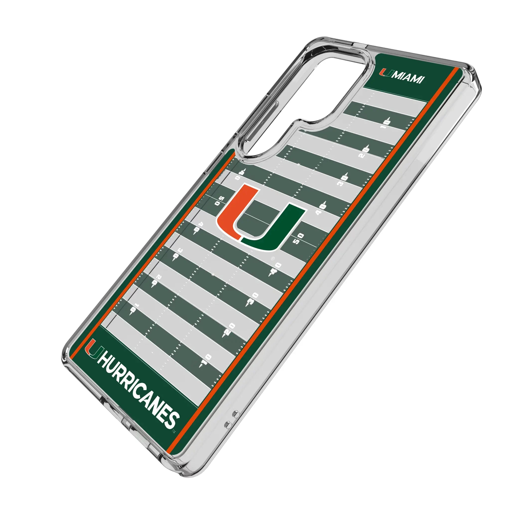 University of Miami Hurricanes Field Clear Phone Case for Samsung Galaxy
