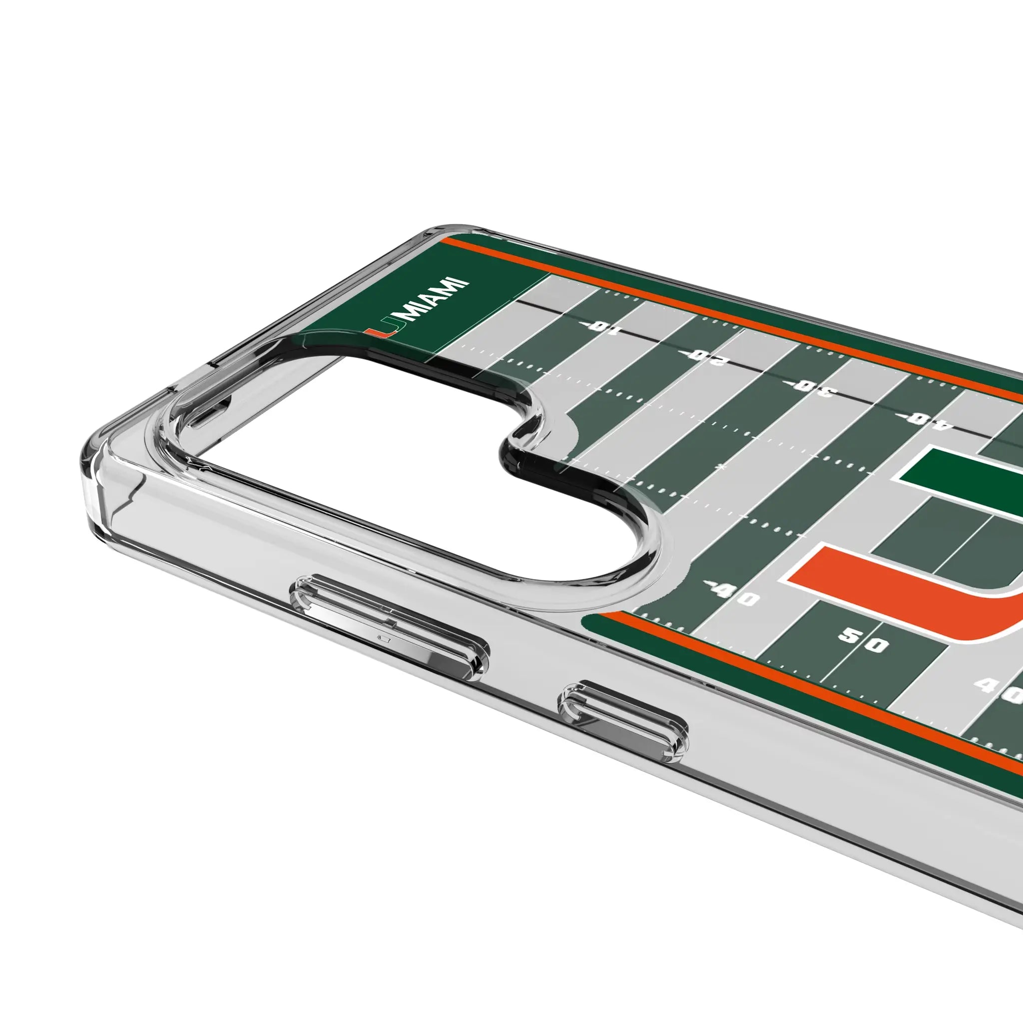 University of Miami Hurricanes Field Clear Phone Case for Samsung Galaxy