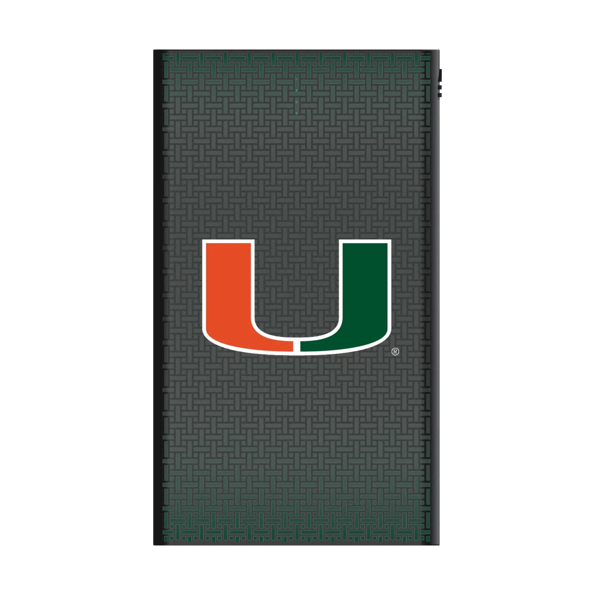 University of Miami Hurricanes Linen 5000mAh Flat Powerbank