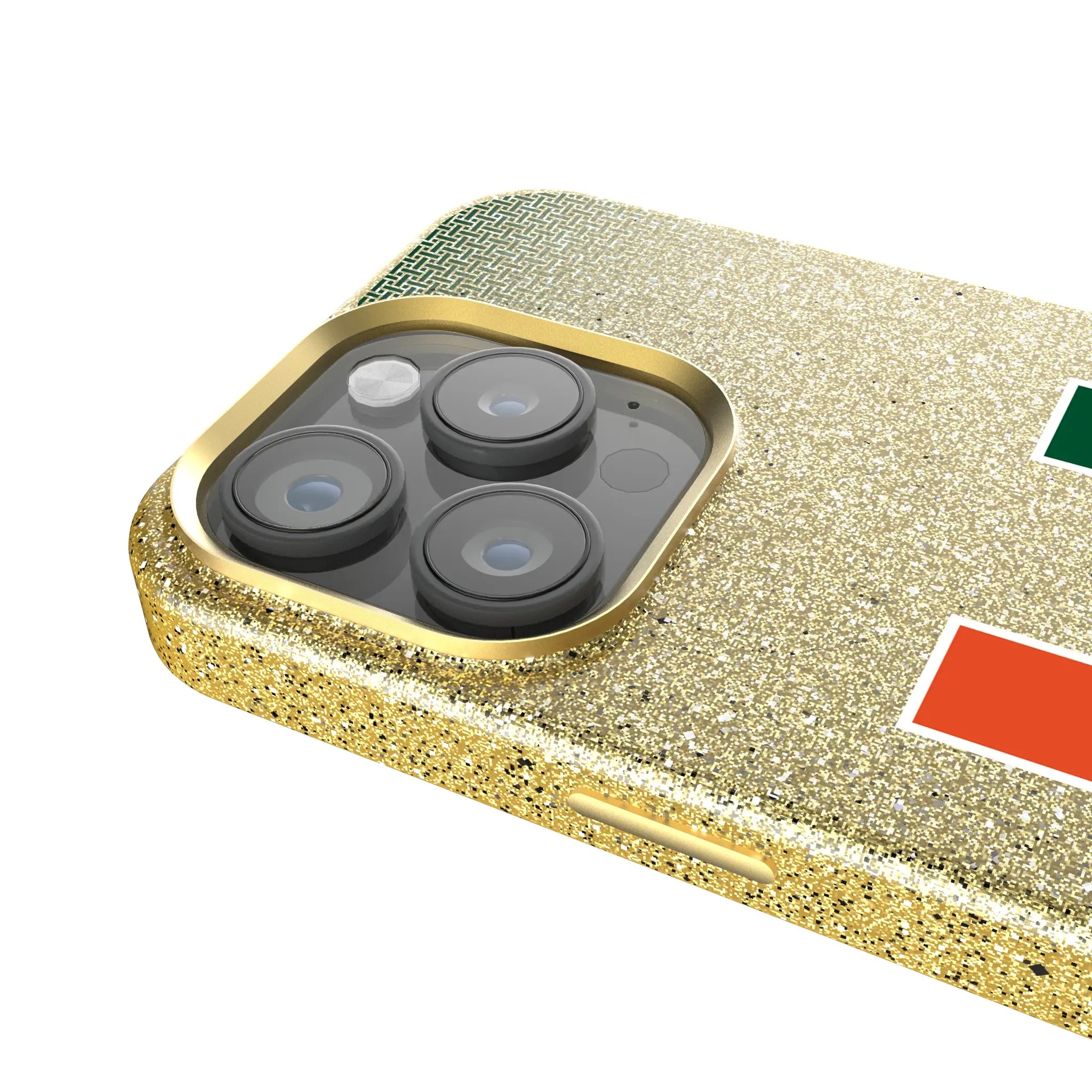 University of Miami Hurricanes Linen Bling Phone Case for Apple iPhone