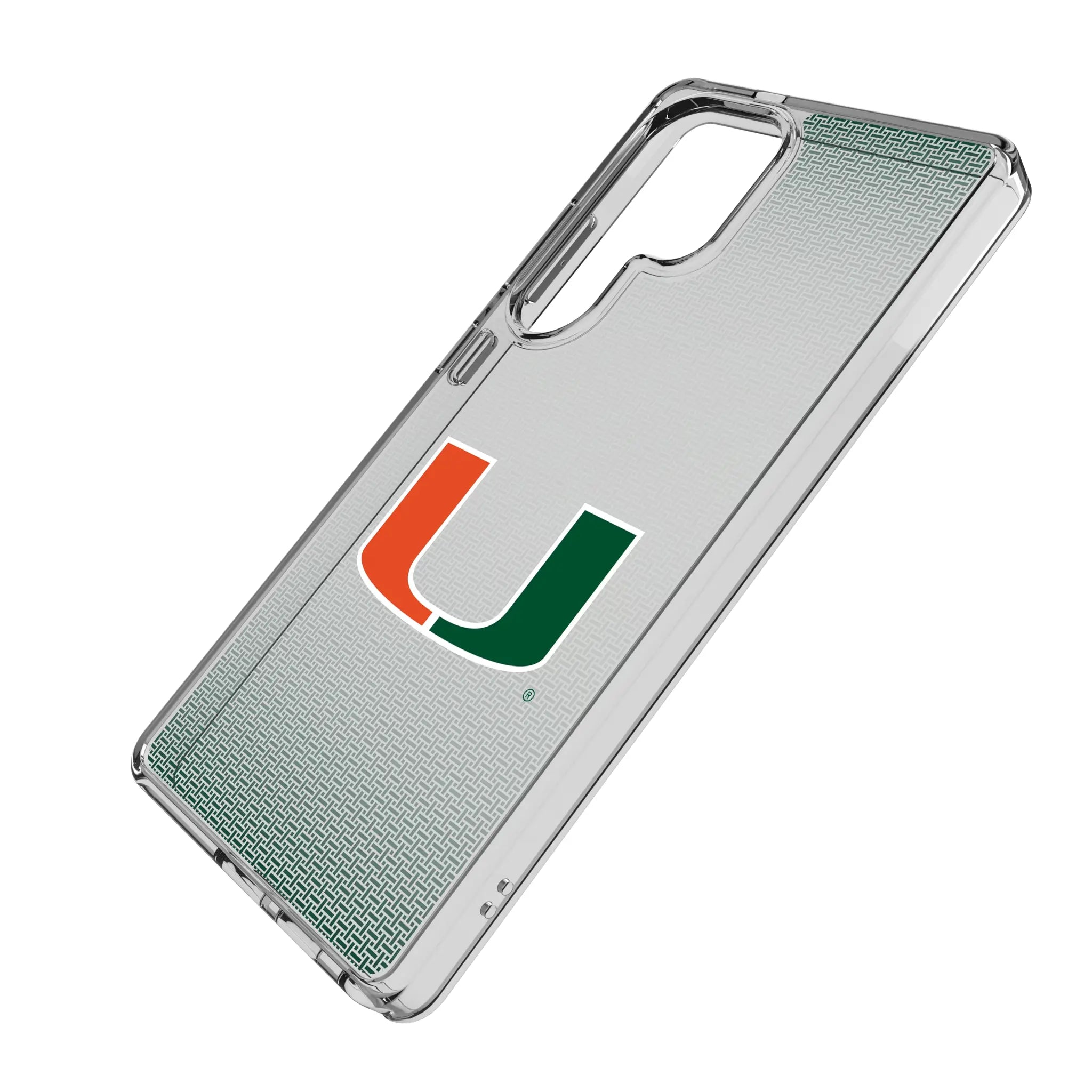 University of Miami Hurricanes Linen Clear Phone Case for Samsung Galaxy