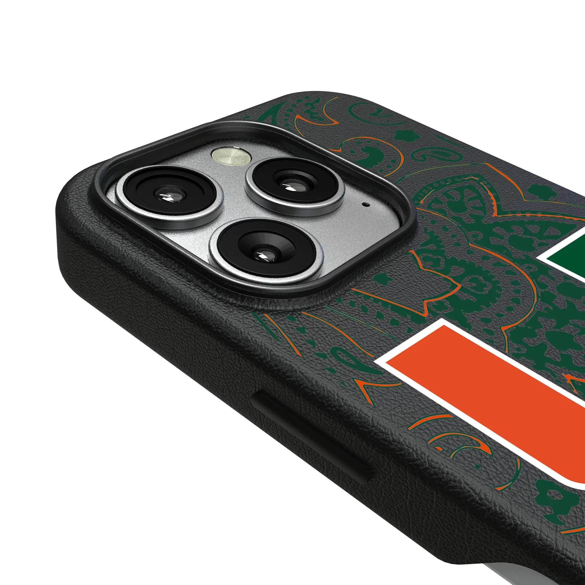 University of Miami Hurricanes Paisley MagSafe Compatible Phone Case for Apple iPhone