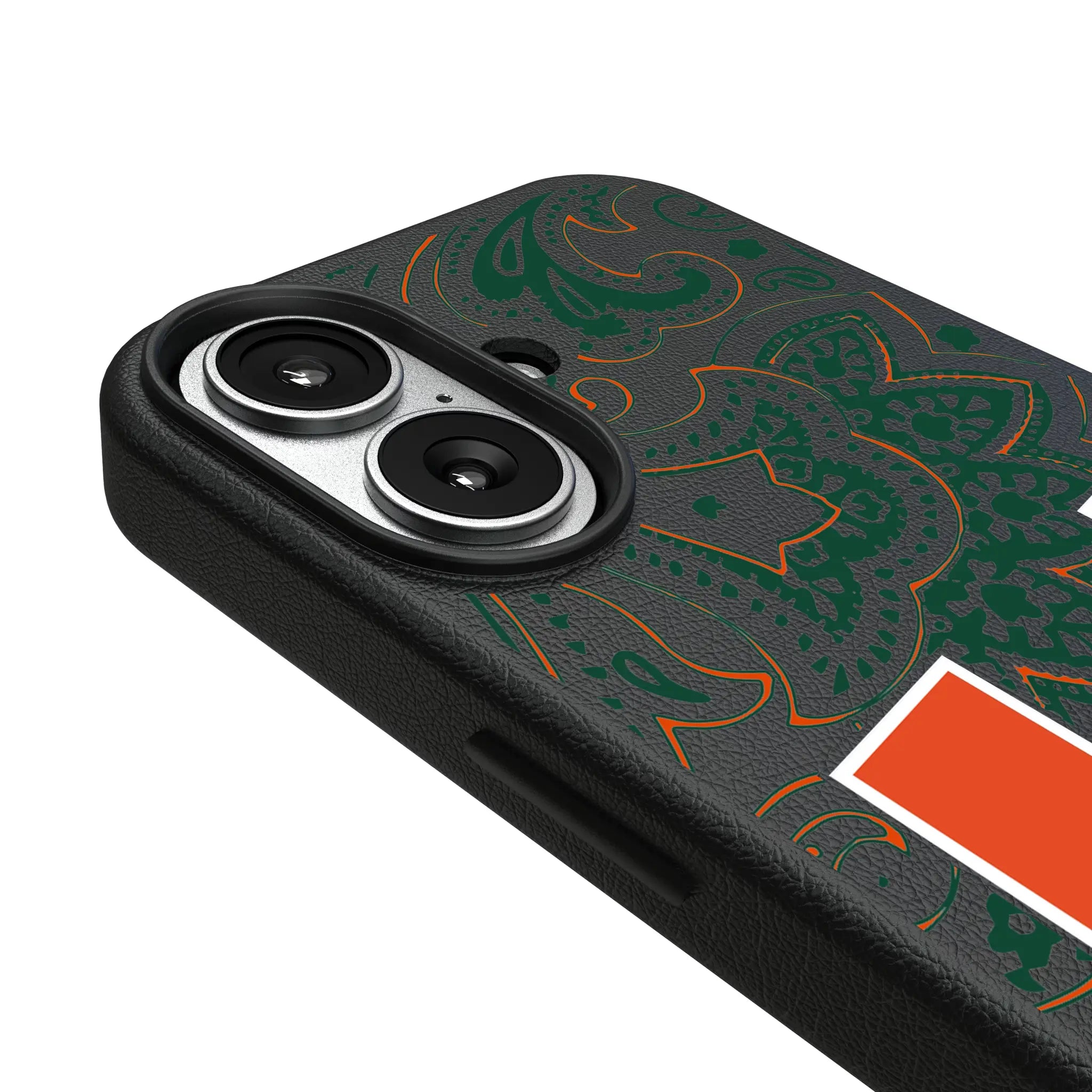 University of Miami Hurricanes Paisley MagSafe Compatible Phone Case for Apple iPhone