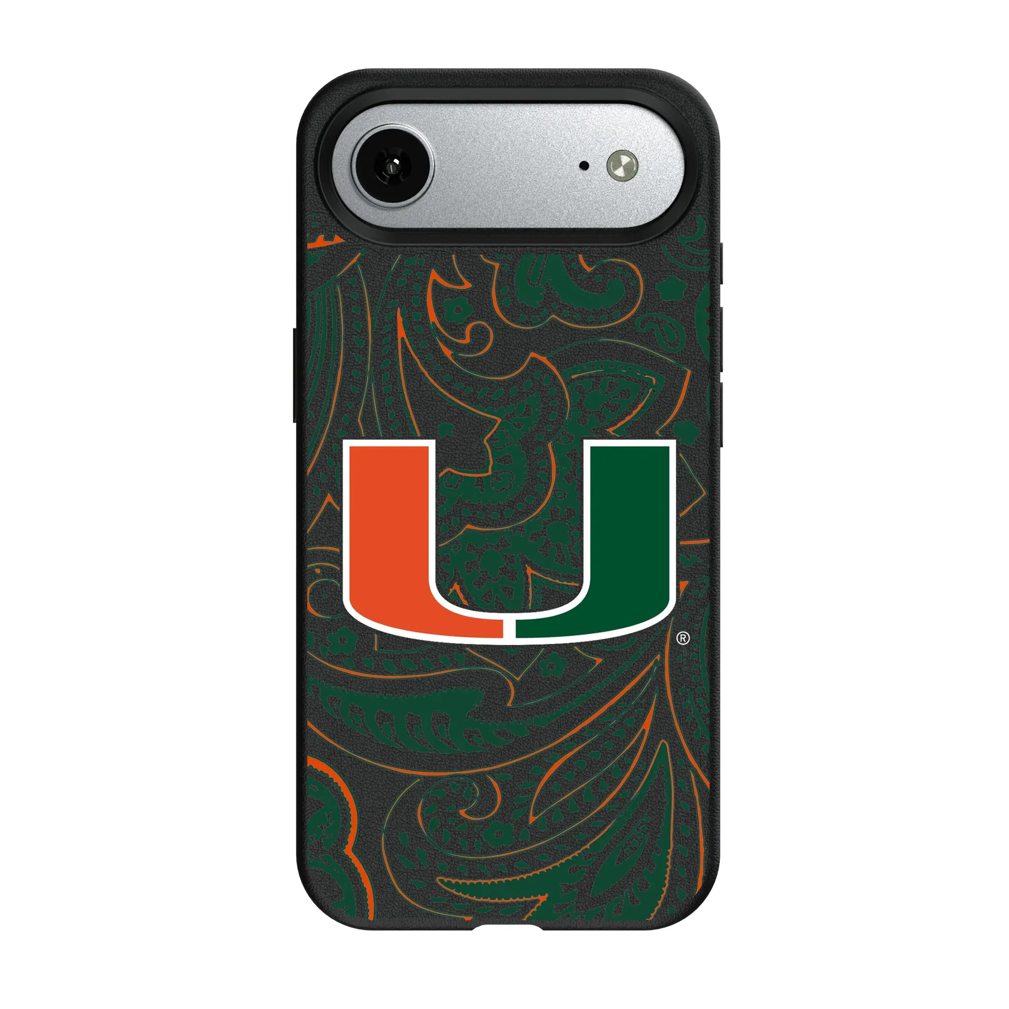 University of Miami Hurricanes Paisley MagSafe Compatible Phone Case for Apple iPhone