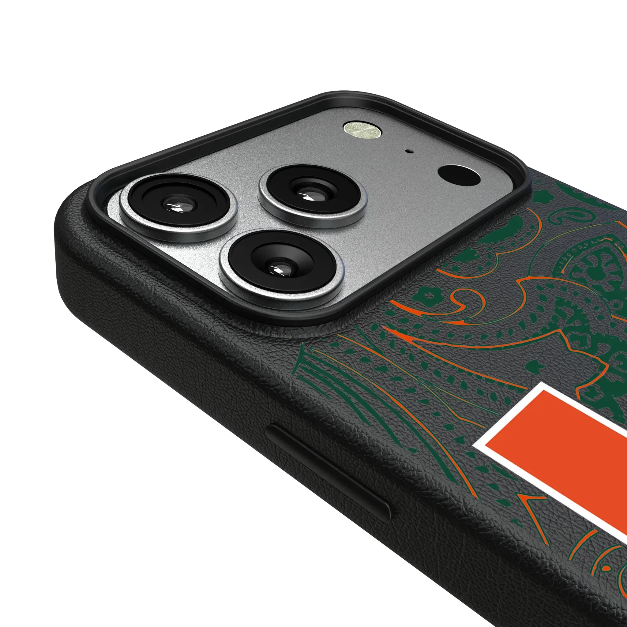 University of Miami Hurricanes Paisley MagSafe Compatible Phone Case for Apple iPhone