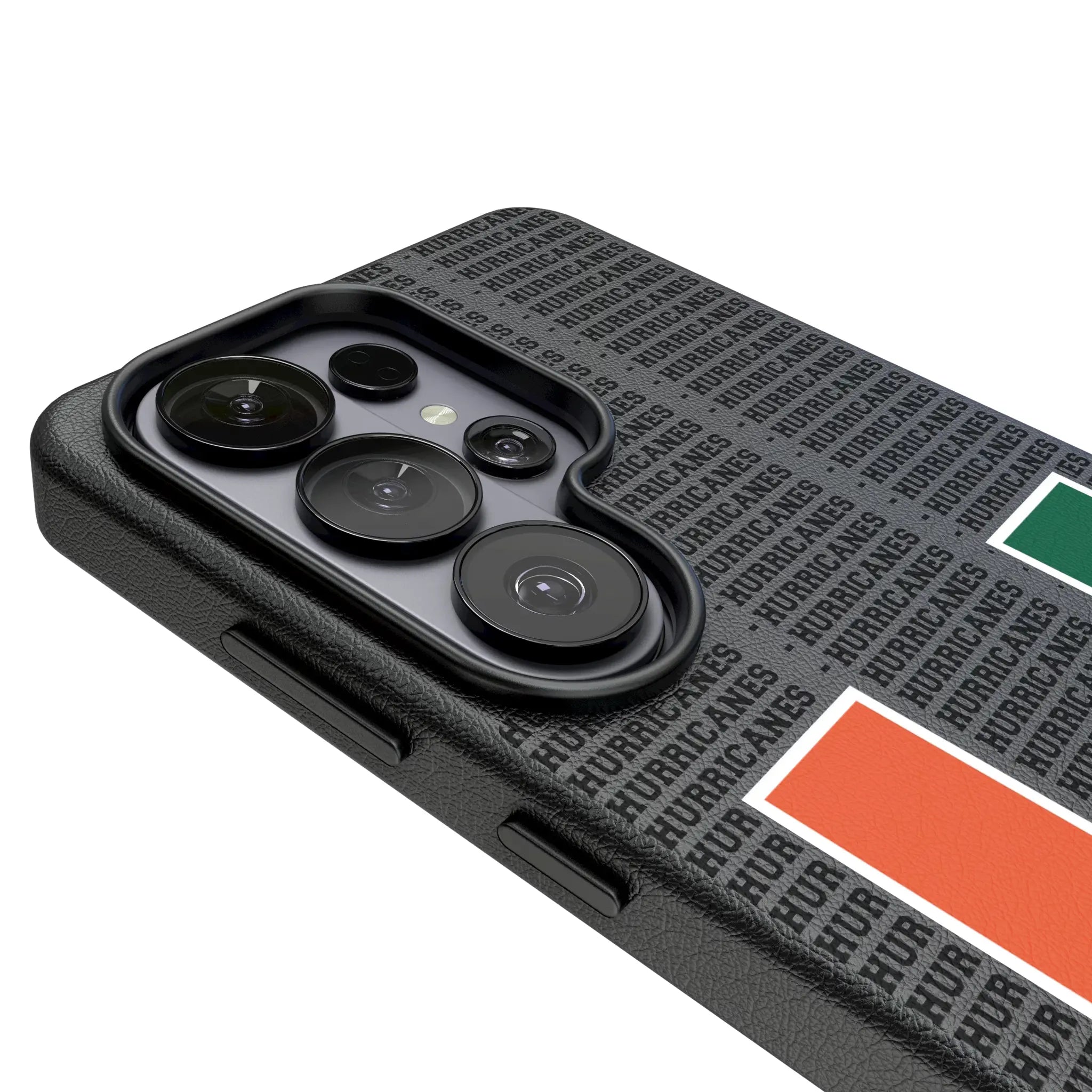 University of Miami Hurricanes Text Backdrop MagSafe Compatible Phone Case for Samsung Galaxy