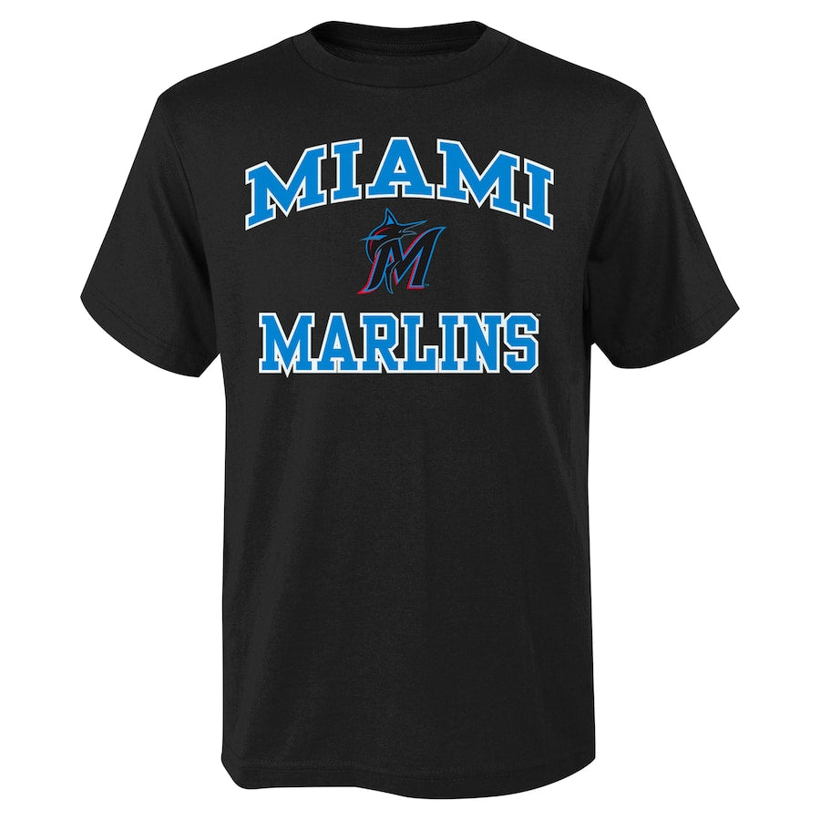 Miami Marlins Youth Heart and Soul T-Shirt - Black