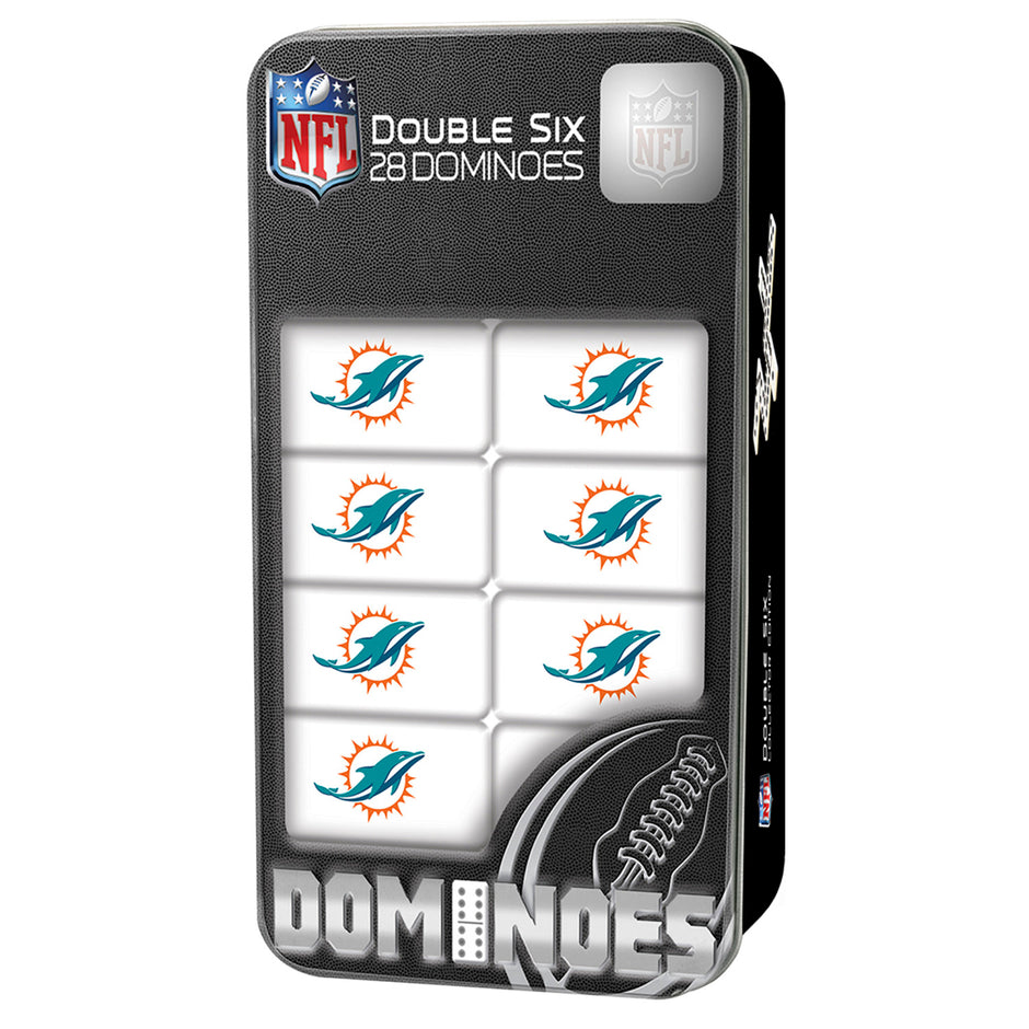 Miami Dolphins Double Six Dominoes