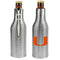 Miami Hurricanes Silver Zip Bottle Koozie