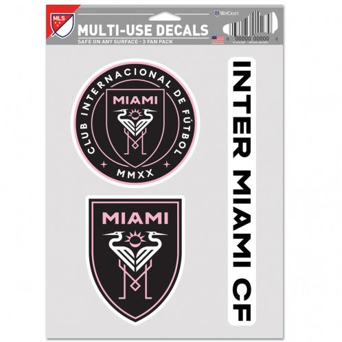 Inter Miami CF MLS Multi-Use Decals - 3 pk.