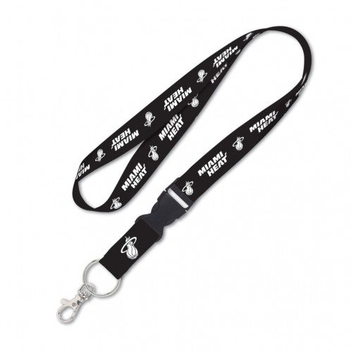 Miami Heat Lanyard w/Detachable Buckle - Black