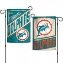 Miami Dolphins Classic Logo Retro Garden Flag