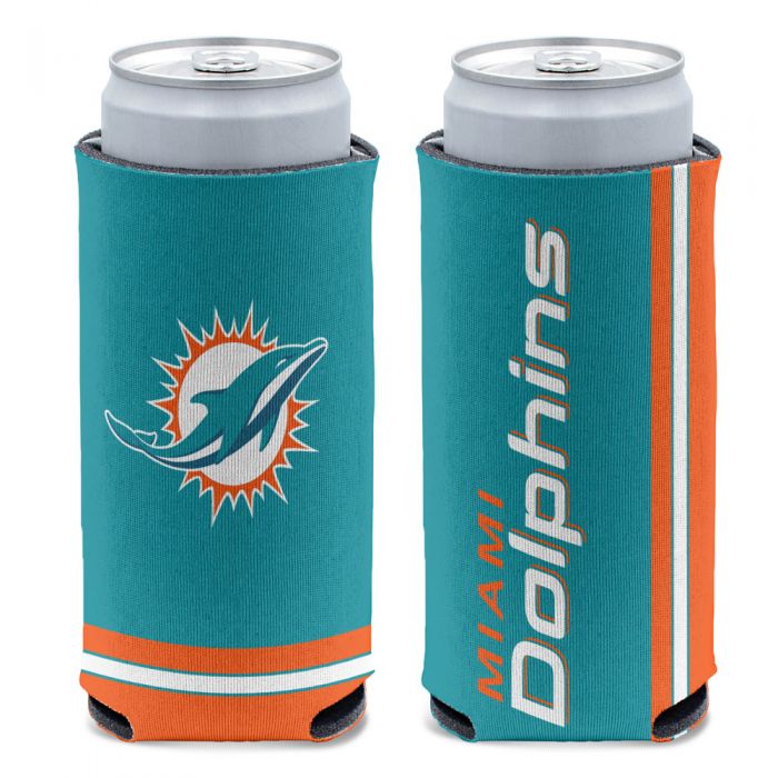 Miami Dolphins Primary Logo 2-Sided Slim Can Cooler
