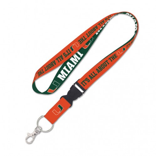 Miami Hurricanes Lanyard - All About The U - Double Sided