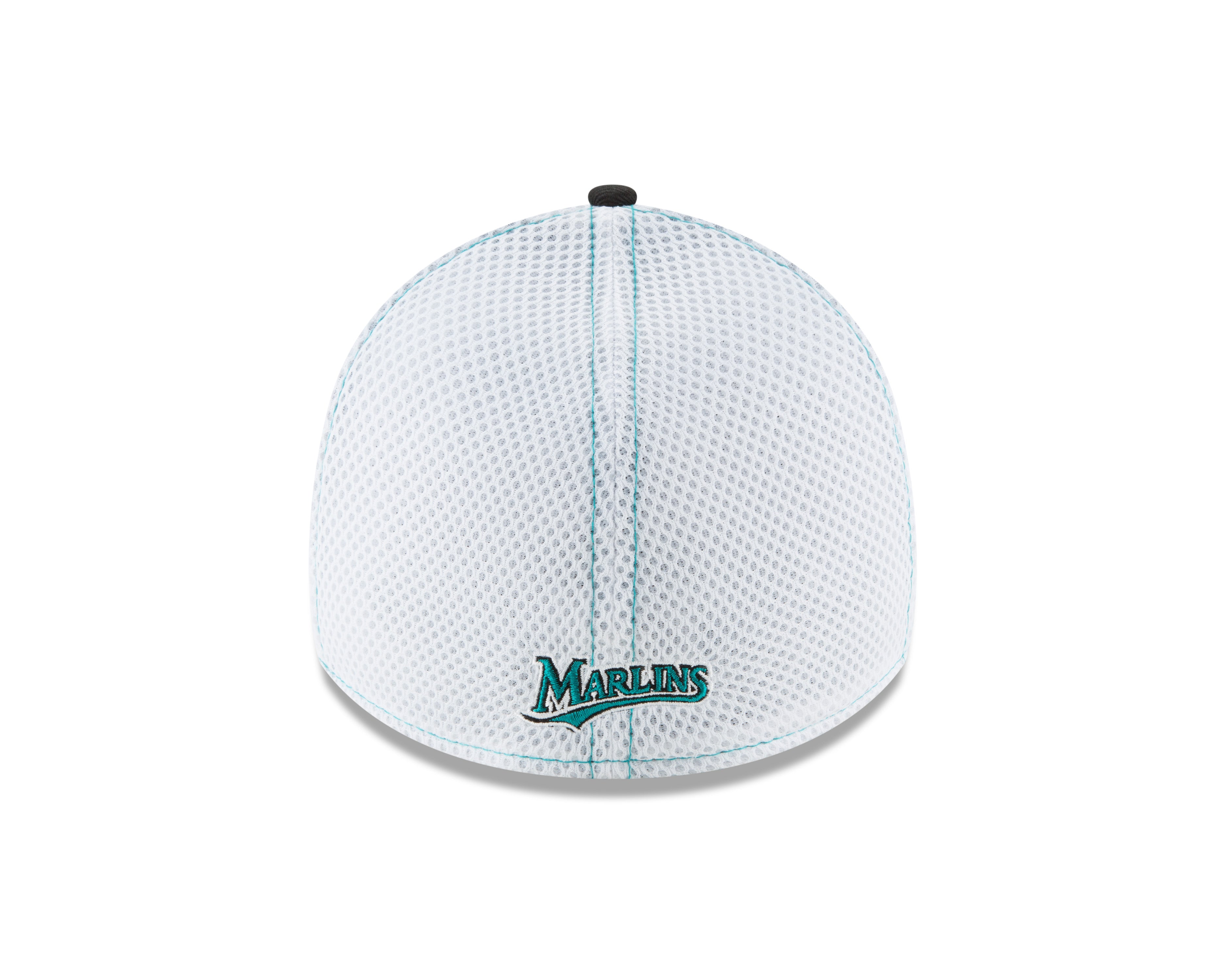 Miami Marlins New Era Team Neo Mega Retro Logo 39Thirty Flex Hat