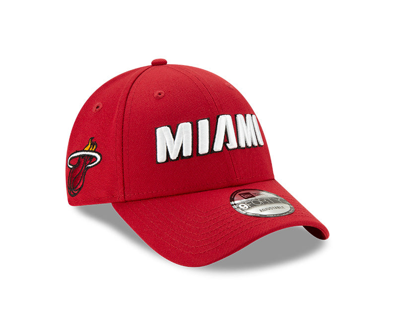 Miami Heat New Era Miami Script 9Forty Adjustable Hat