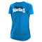 Miami Marlins New Era Womens Front Tied T-Shirt - Miami Blue