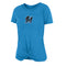 Miami Marlins New Era Womens Front Tied T-Shirt - Miami Blue