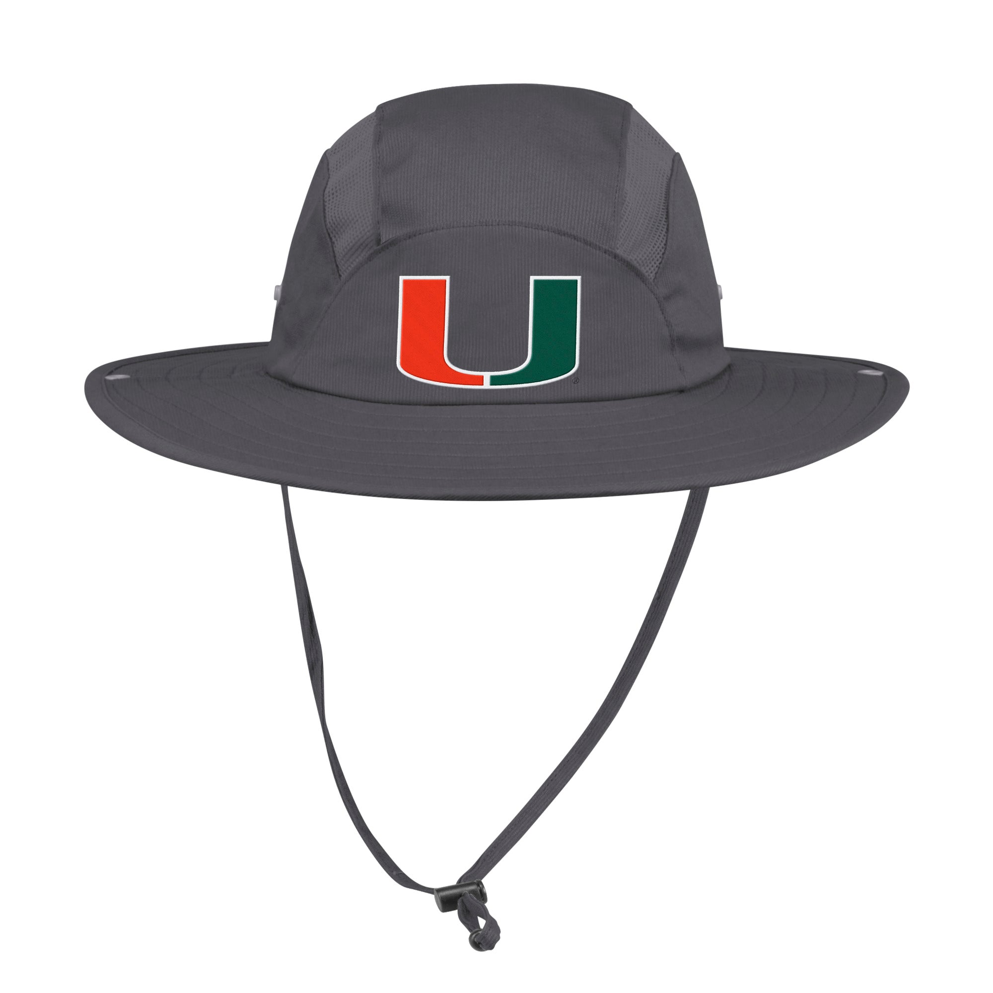 Miami Hurricanes adidas 2019 Safari Hat - Grey