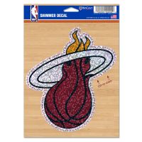 Miami Heat Shimmer Decal 5 x 7"