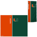 Miami Hurricanes UPF 30 Fan Wrap / Face Gaiter -Vertical Split