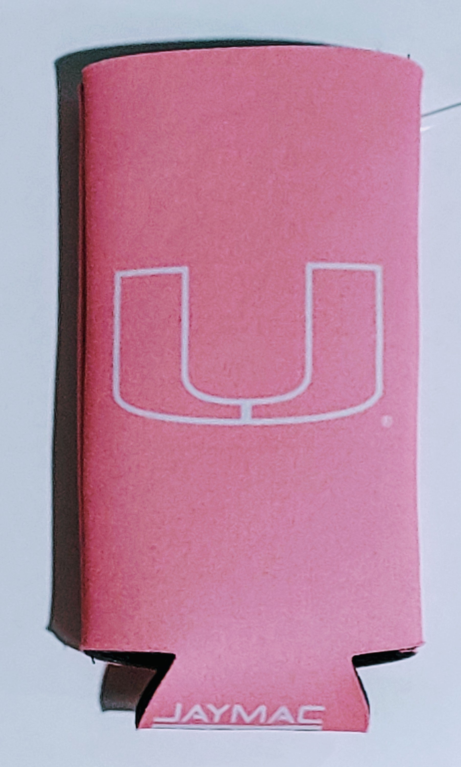 Miami Hurricanes Slim Can Koozie - Pink