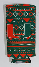 Miami Hurricanes Slim Can Koozie - Aztec
