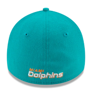 Miami Dolphins New Era 39Thirty Child-Youth Classic Fitted Hat - Aqua