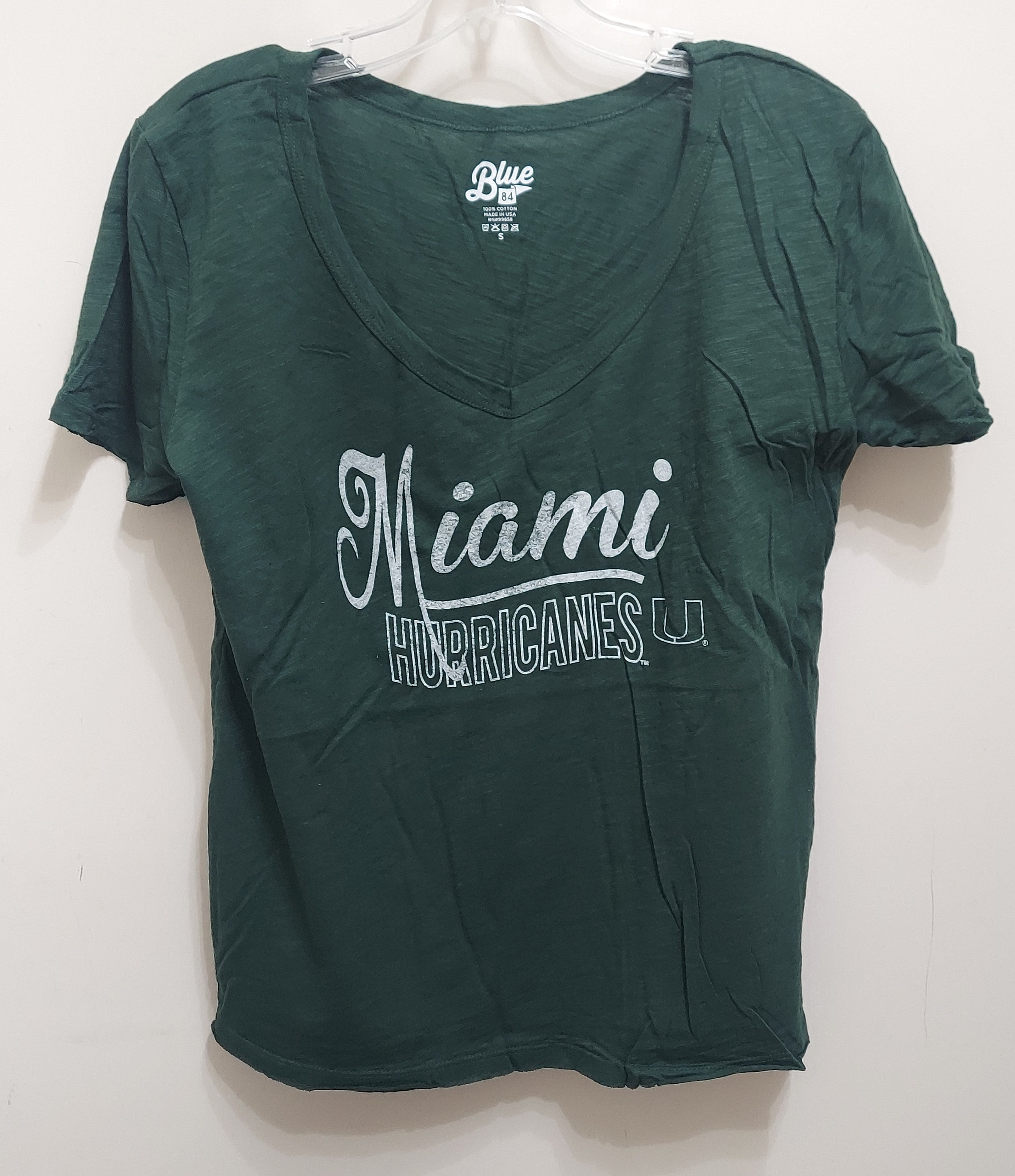 Miami Hurricanes Women's Relaxed Fit Jena Scrimmage T-Shirt - Green