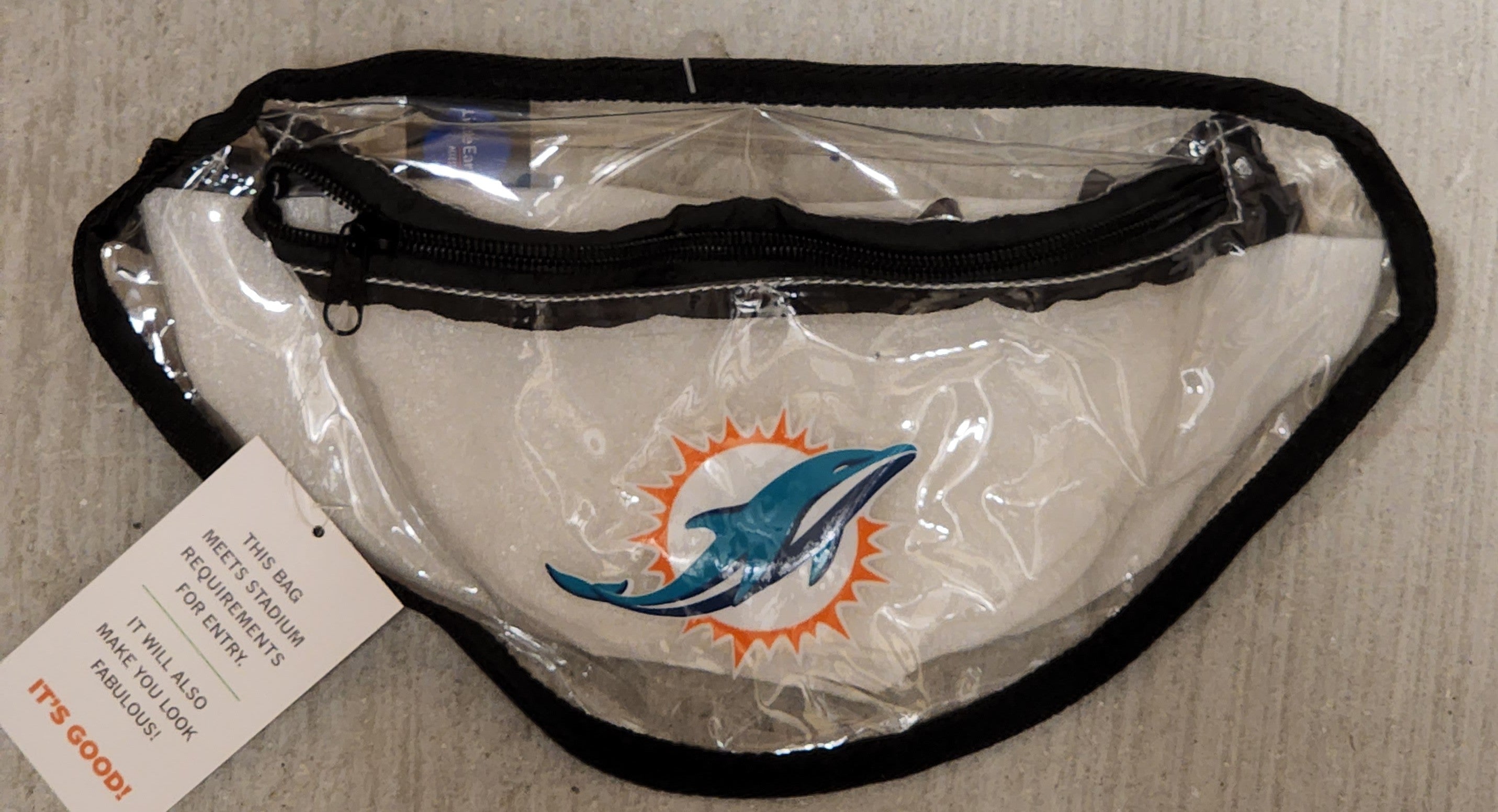 Miami Dolphins Clear Fanny Pack