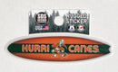 Miami Hurricanes 3" Surfboard Rugged Sticker