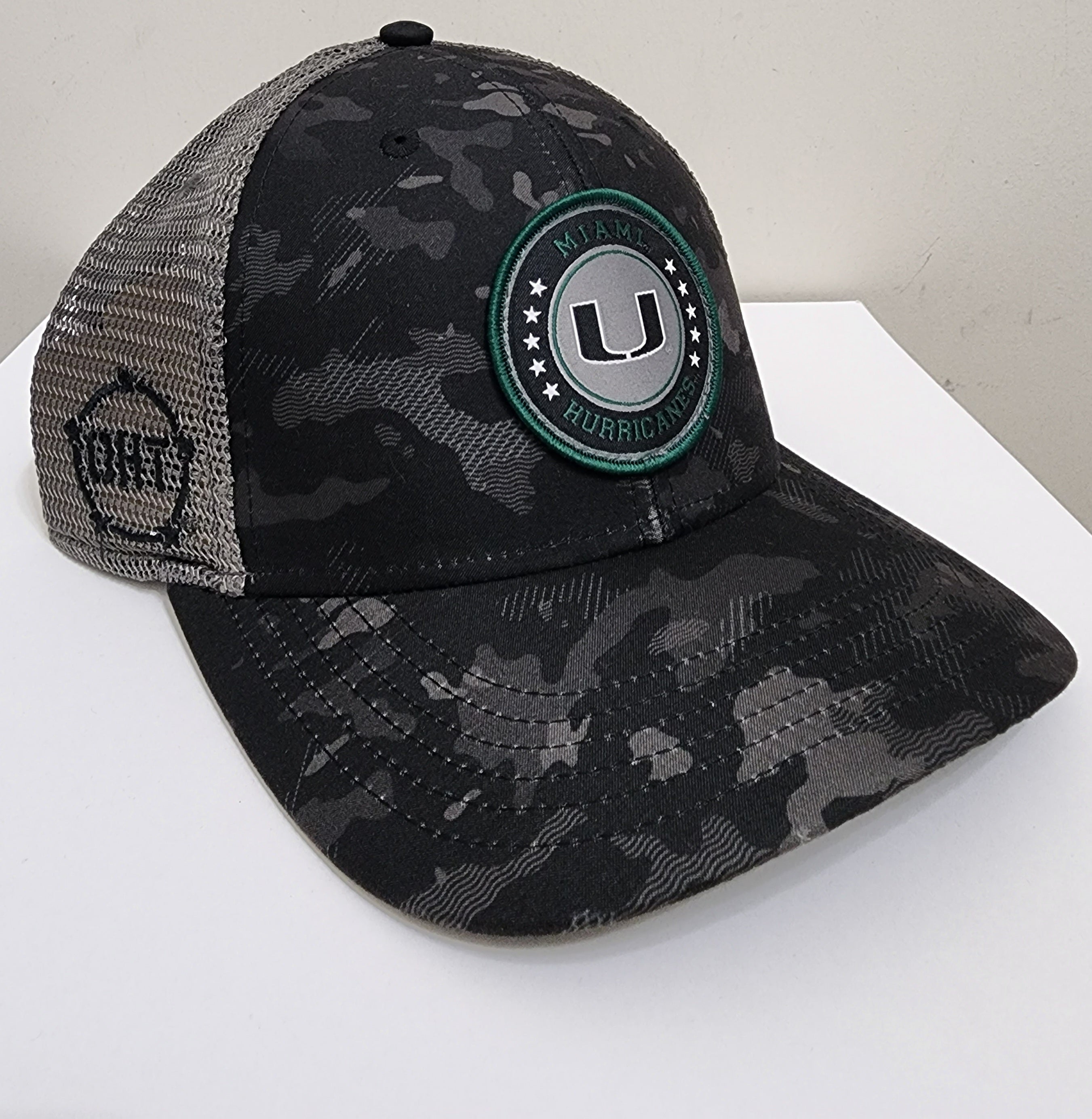 Miami Hurricanes TOW OHT Star Patch Camo Adjustable Snapback Hat