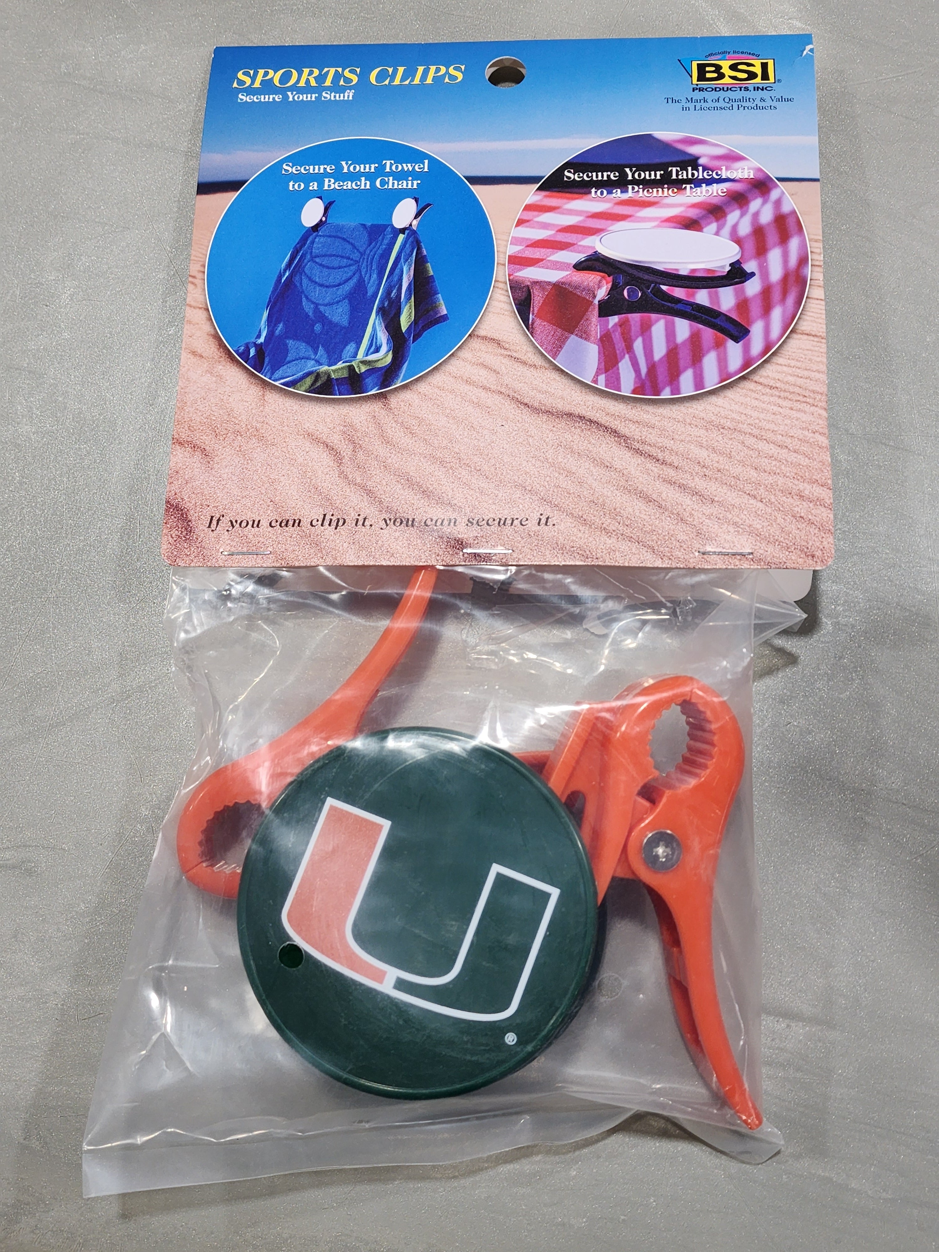 Miami Hurricanes Sports Clips - 2 pk